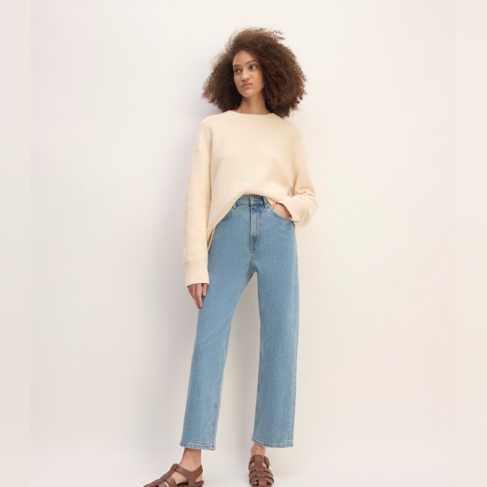 Everlane High Rise Jeans - Indigo Blue - Picture 5 of 7